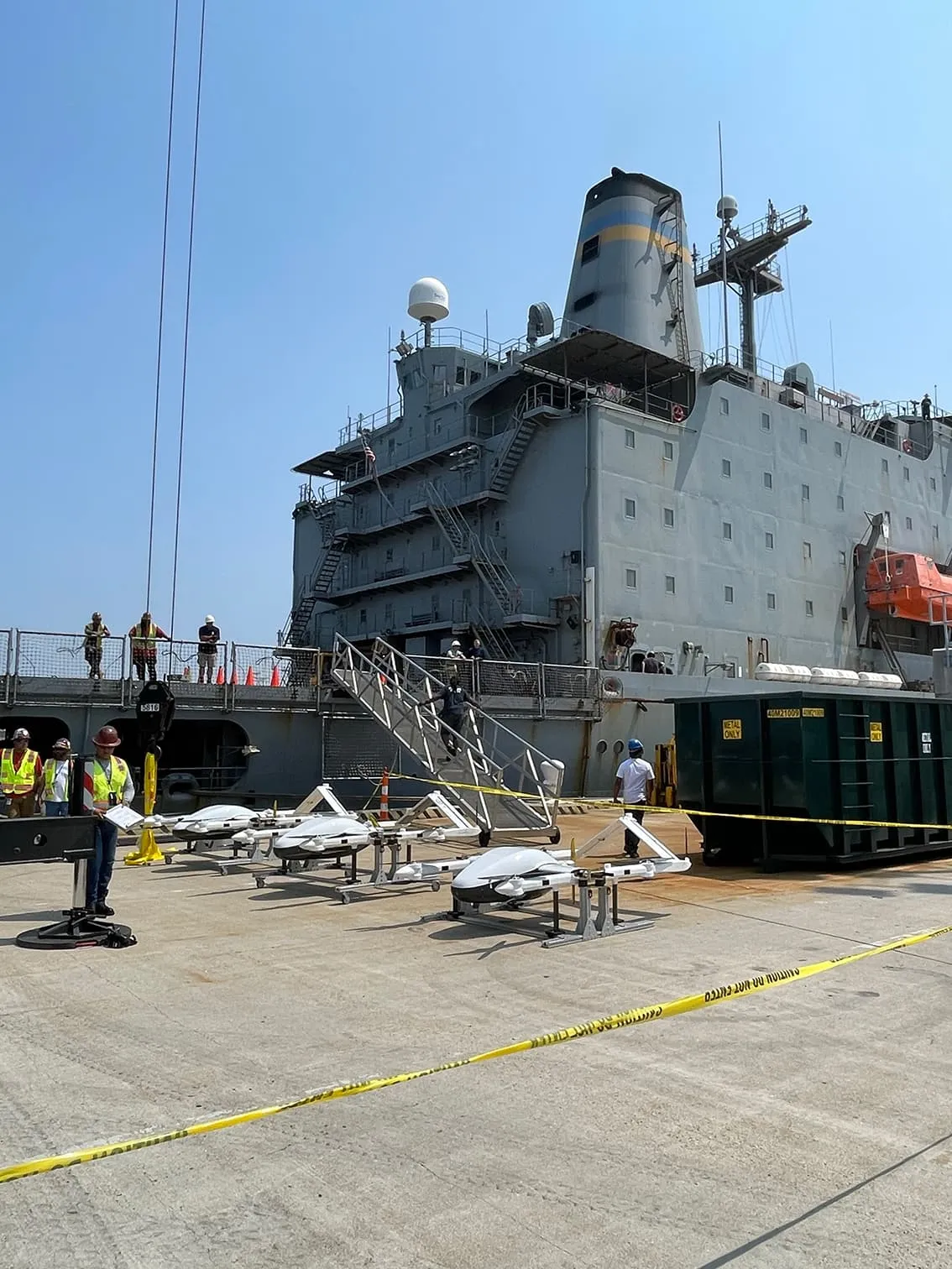 Military team in a desert