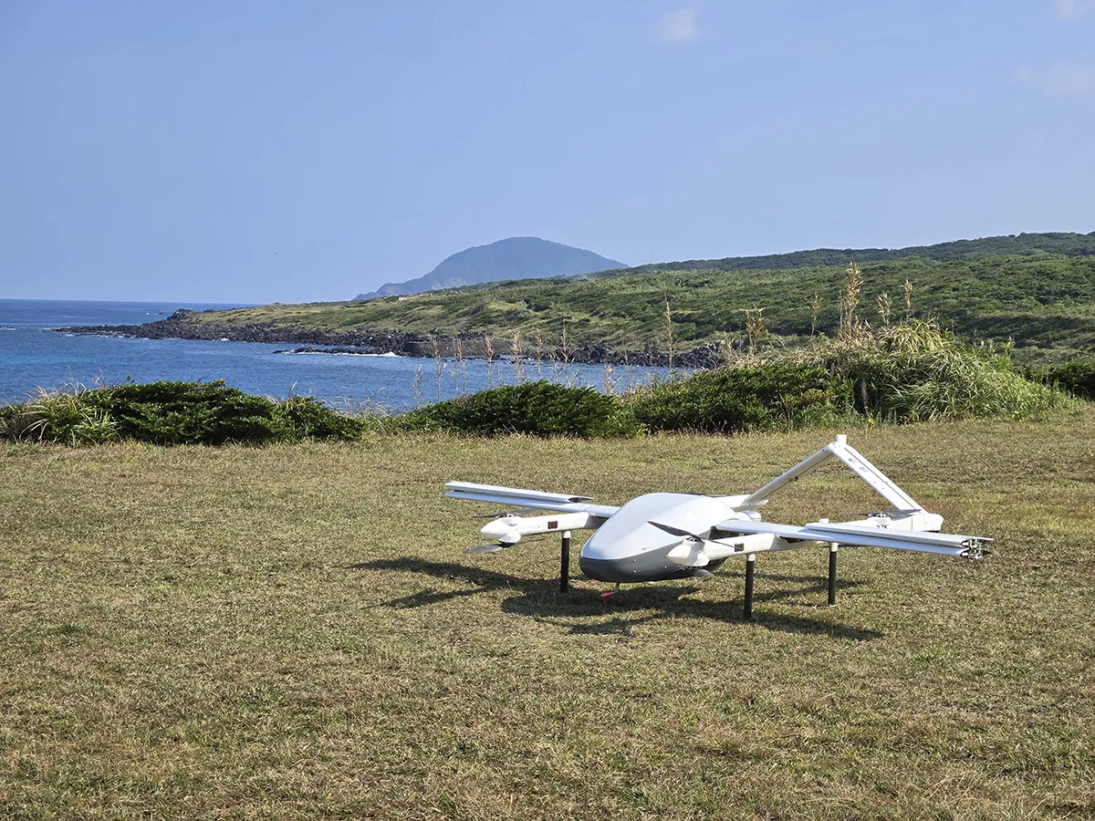 A Skyways drone at rest