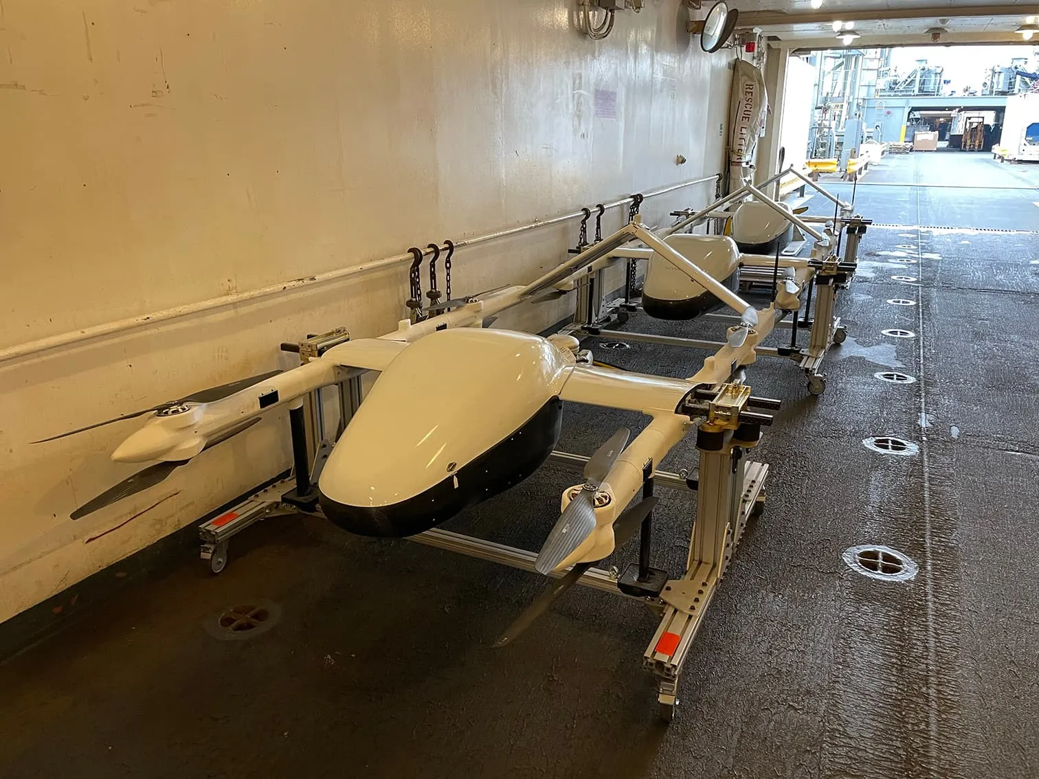 Military team in a desert